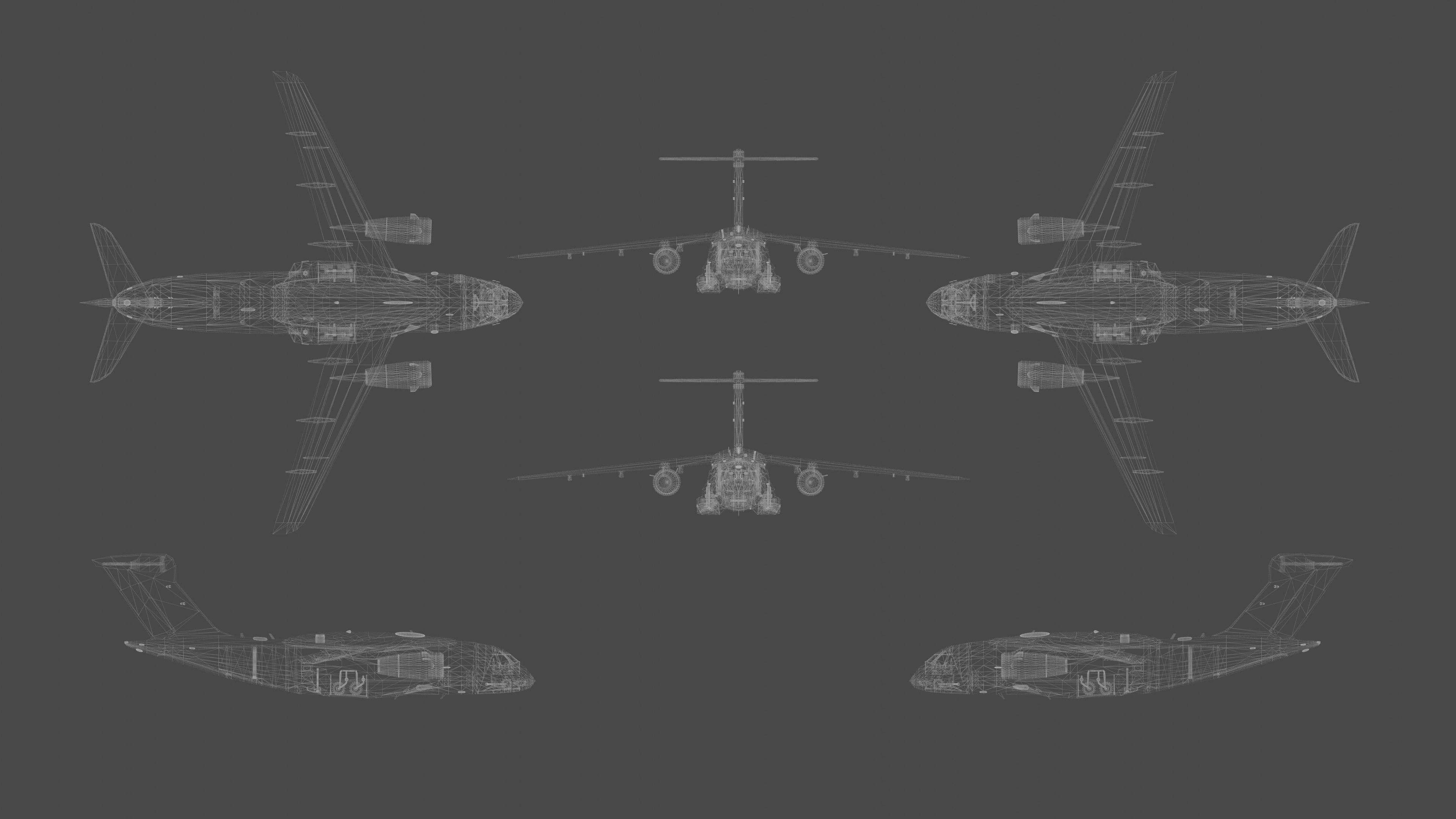 Embraer C-390 Millennium Low-poly 3D model_15