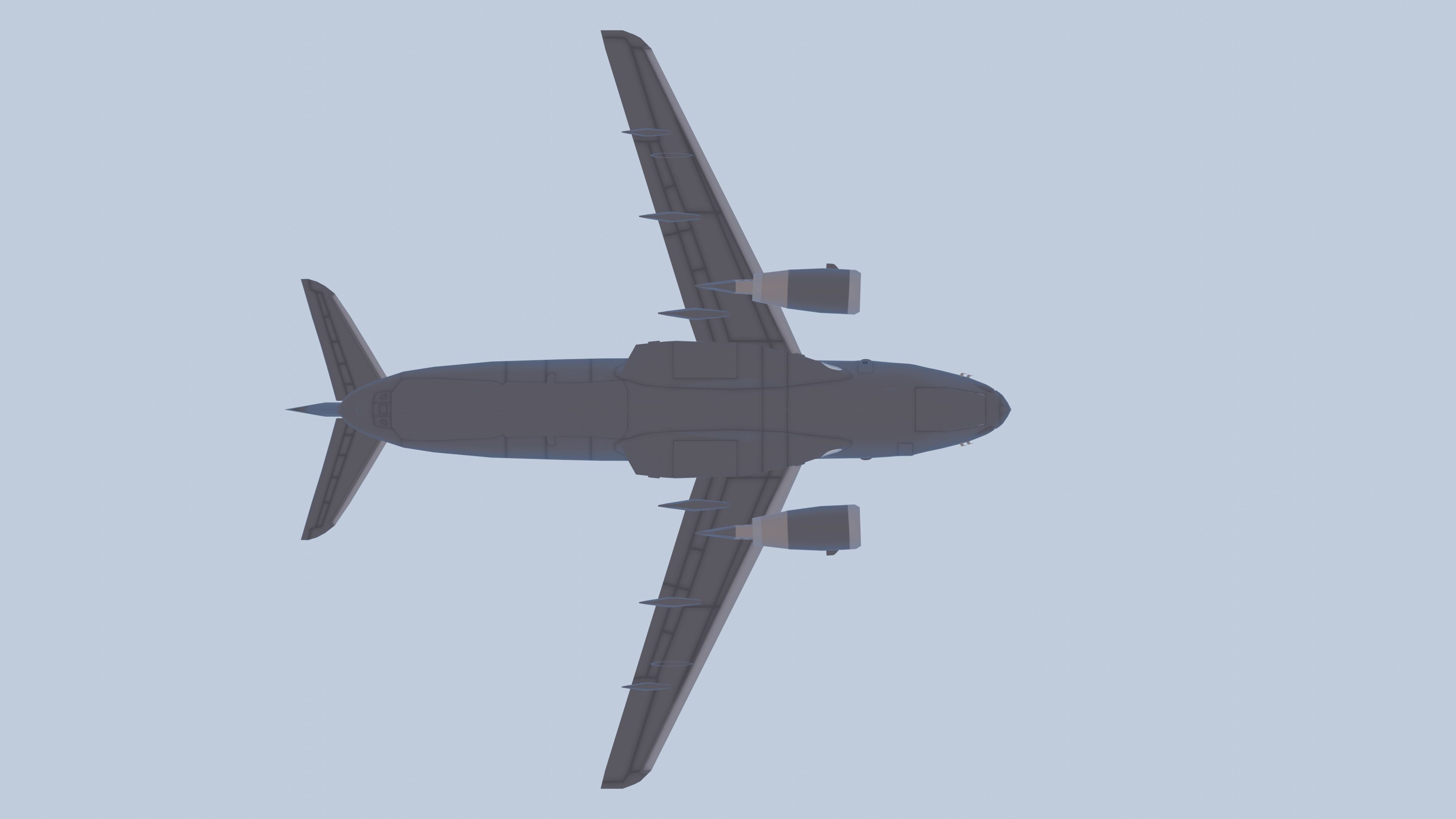 Embraer C-390 Millennium Low-poly 3D model_9