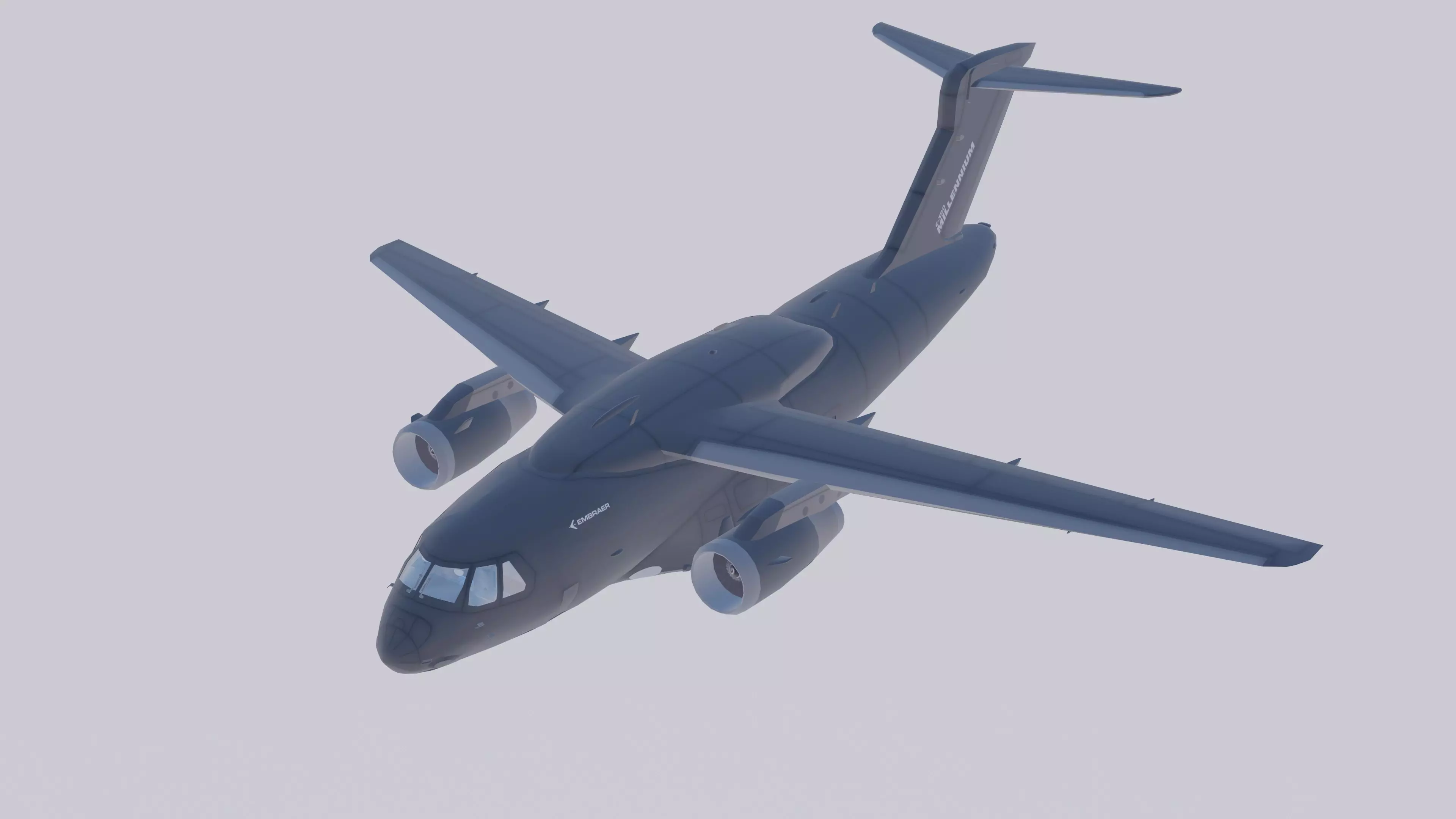Embraer C-390 Millennium Low-poly 3D model_0