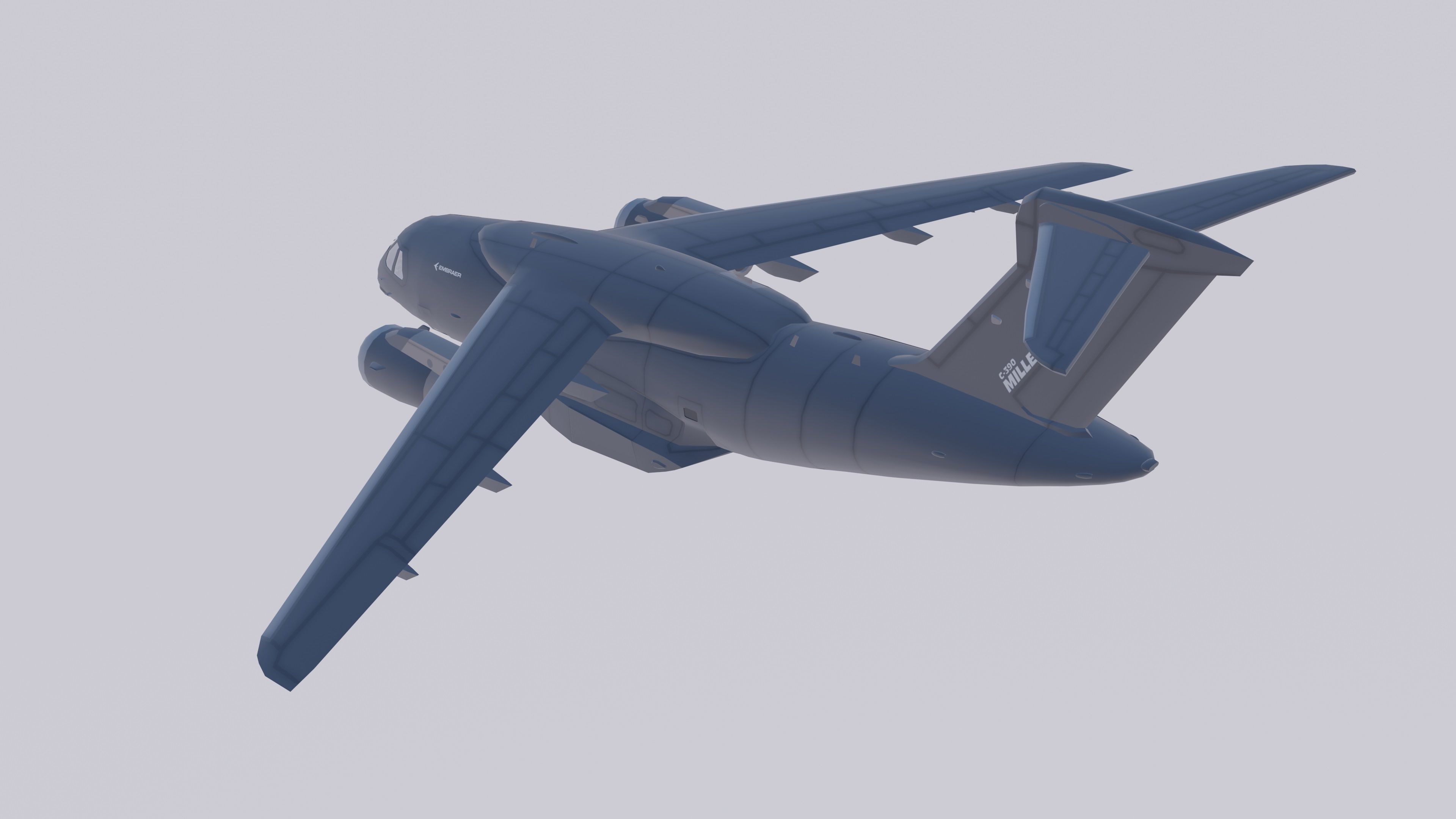 Embraer C-390 Millennium Low-poly 3D model_3