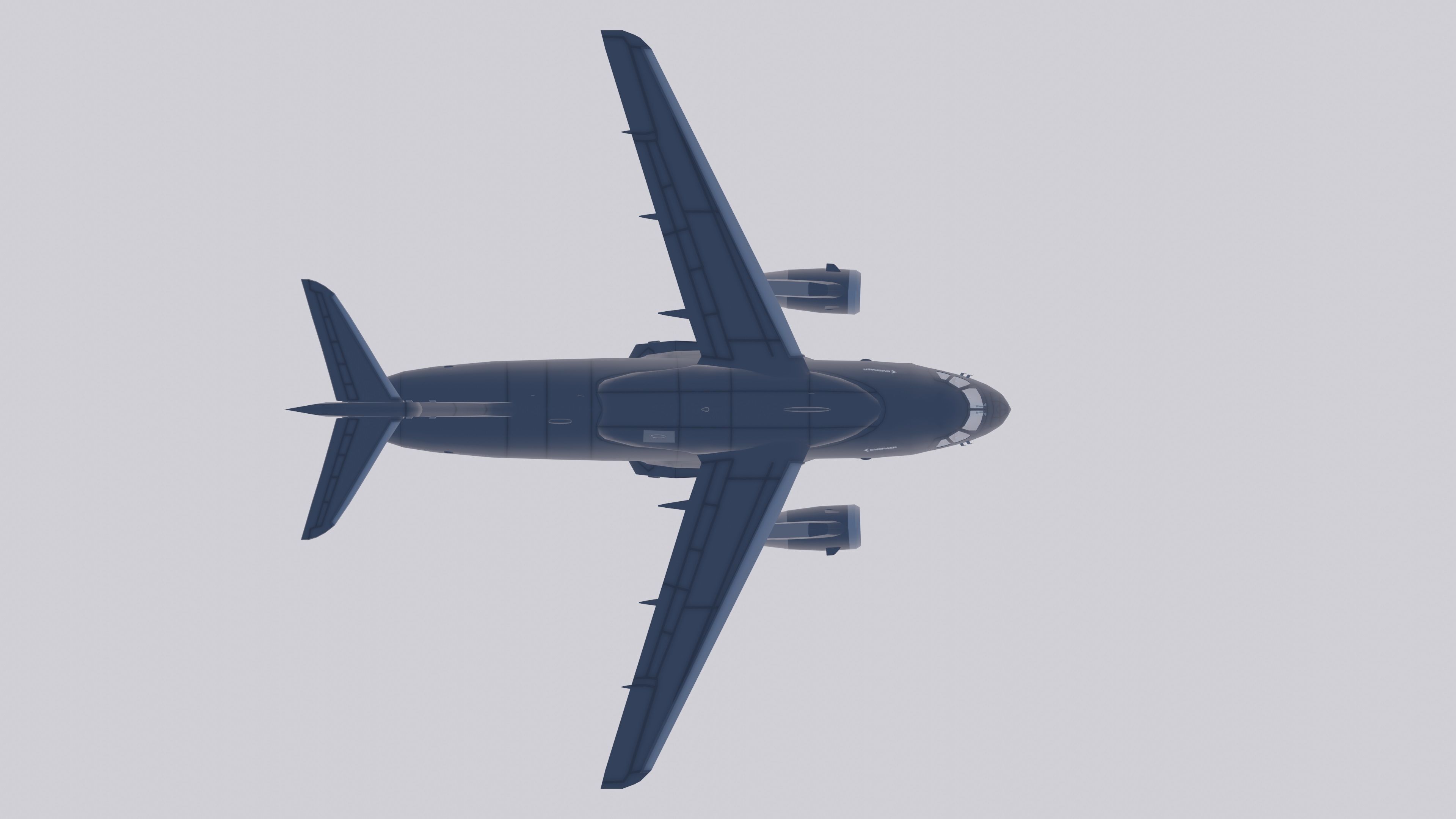 Embraer C-390 Millennium Low-poly 3D model_8