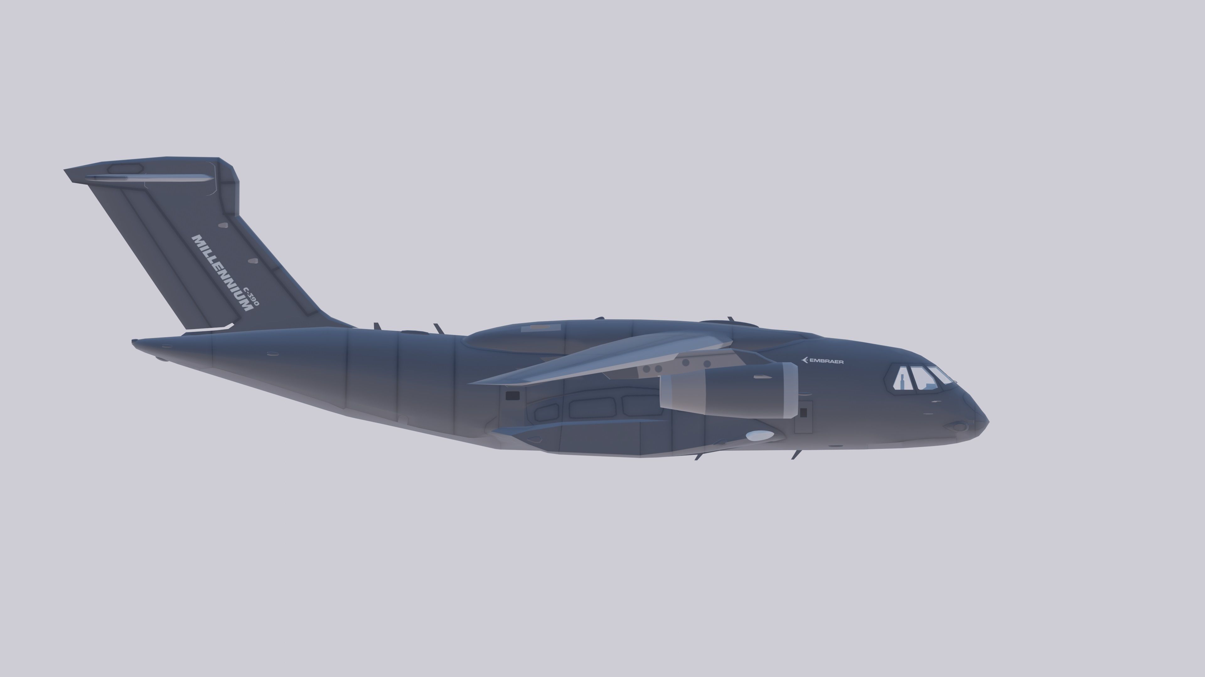 Embraer C-390 Millennium Low-poly 3D model_11