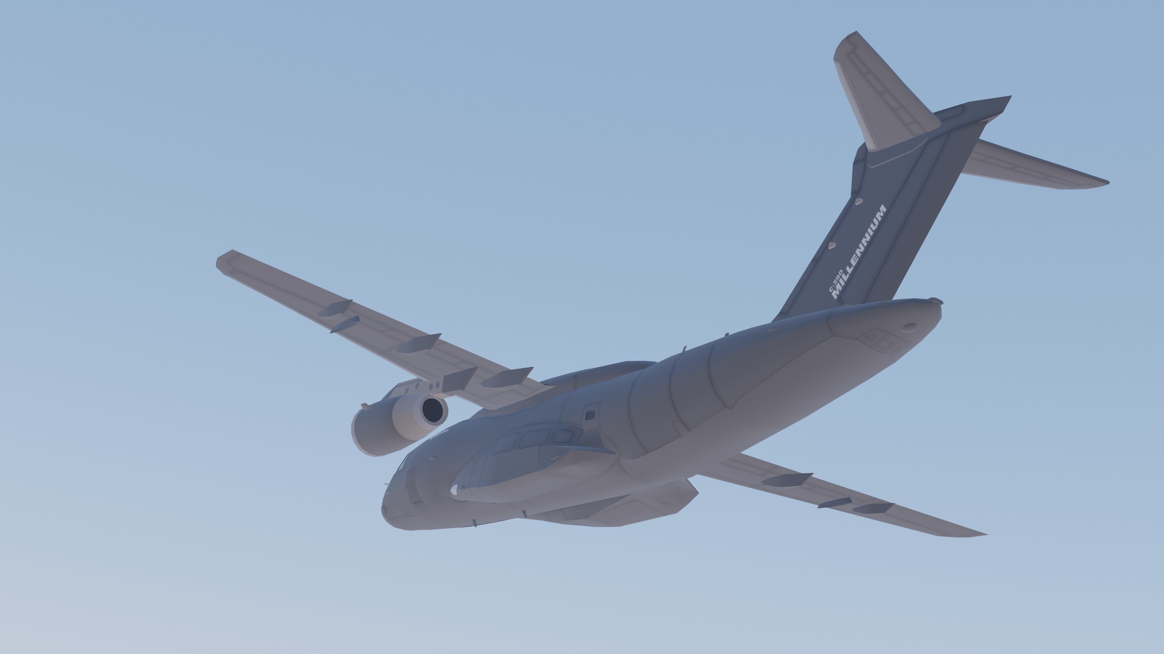Embraer C-390 Millennium Low-poly 3D model_4