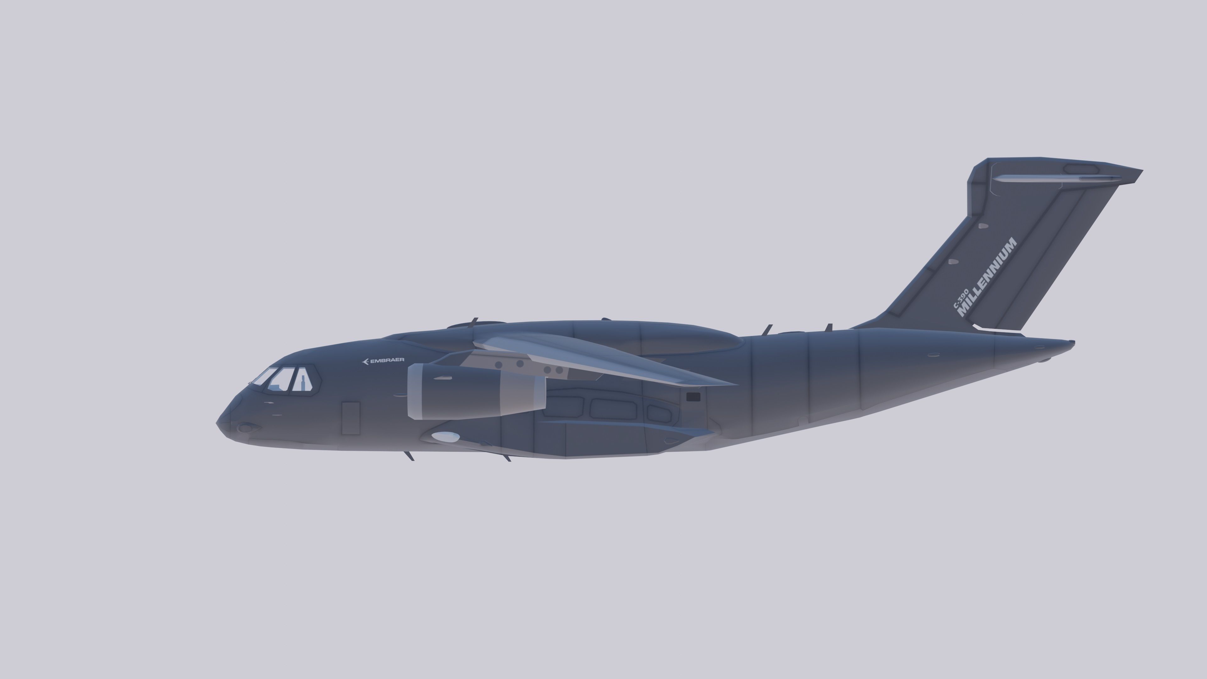 Embraer C-390 Millennium Low-poly 3D model_10