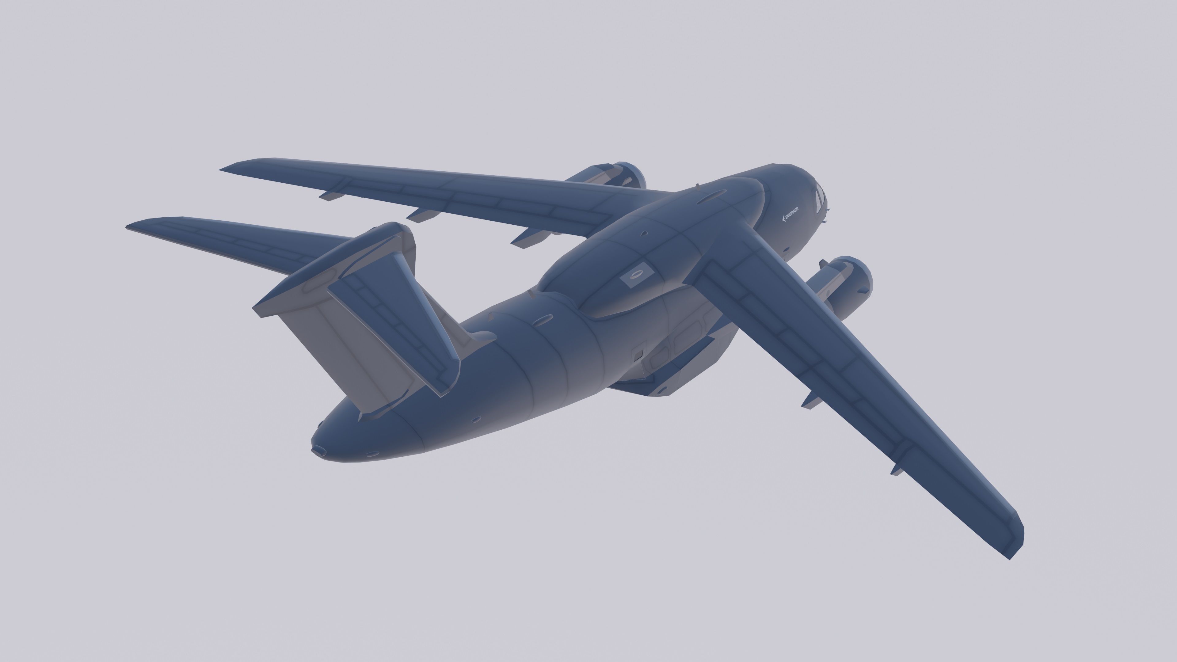 Embraer C-390 Millennium Low-poly 3D model_2