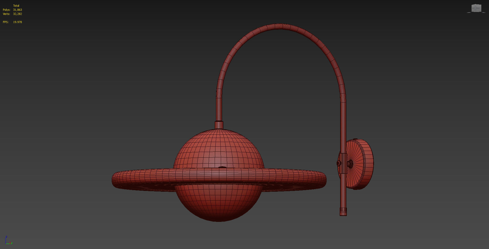 21st Century Adjustable Glass Sconce from Merve Kahraman 3D model_4