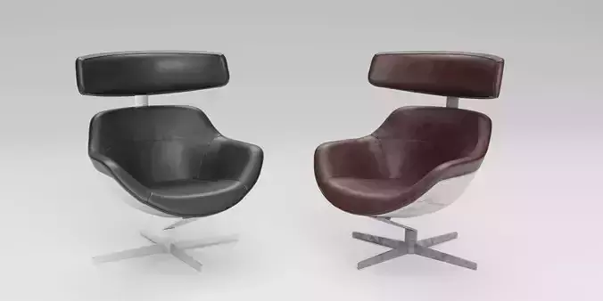 Auckland Poltrona New-Old Low-poly 3D model
