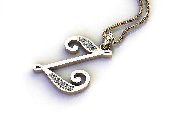 Z Pendant Jewelry 3D print model