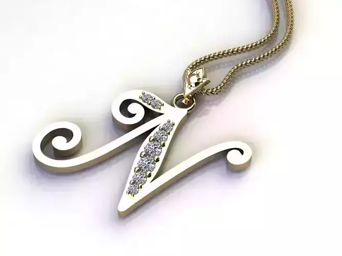 N Pendant Jewelry