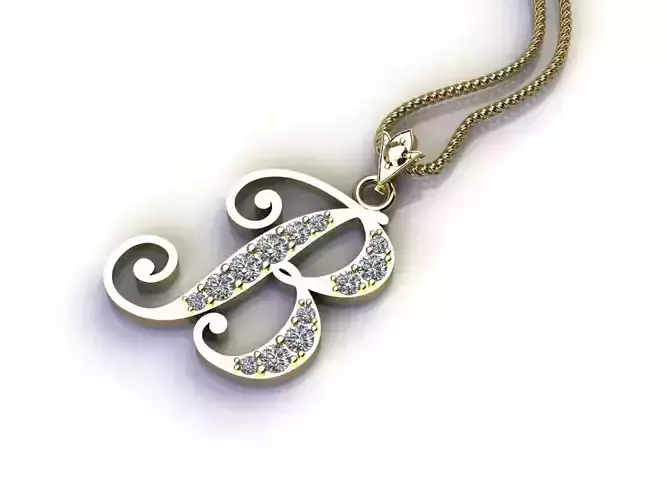 B Pendant Jewelry