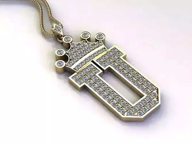 Alphabet Diamond Letter U