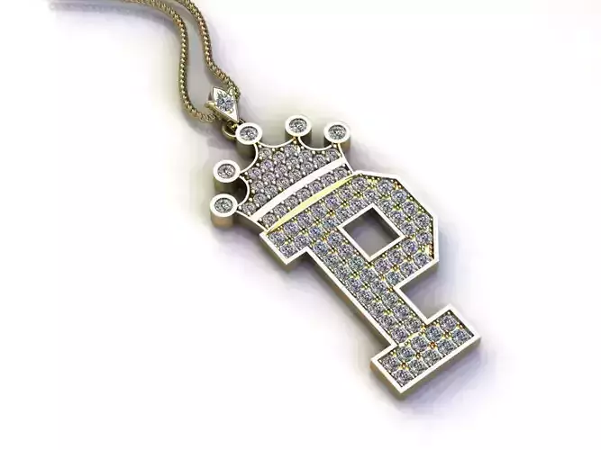 Alphabet Diamond Letter P