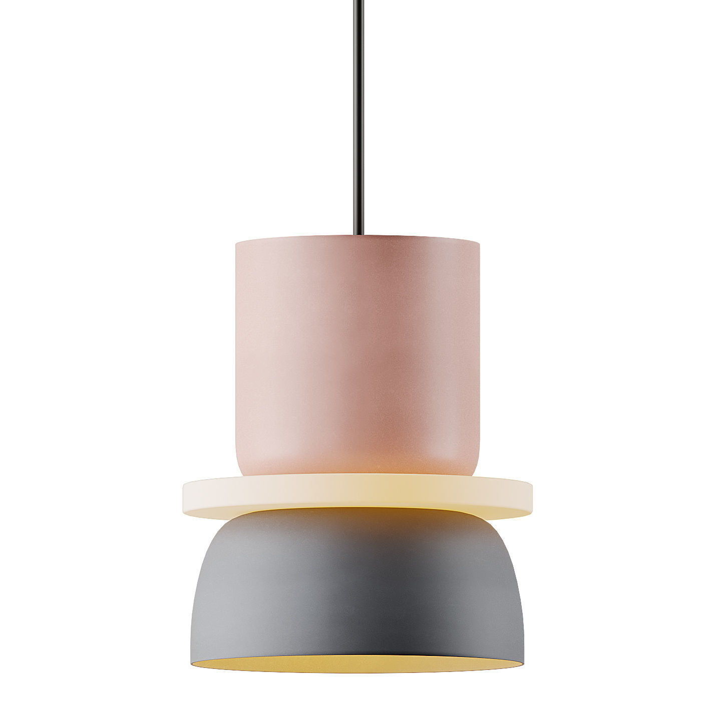 Colorful Macaron Pendant Light from Estrella Lighting 3D model_3