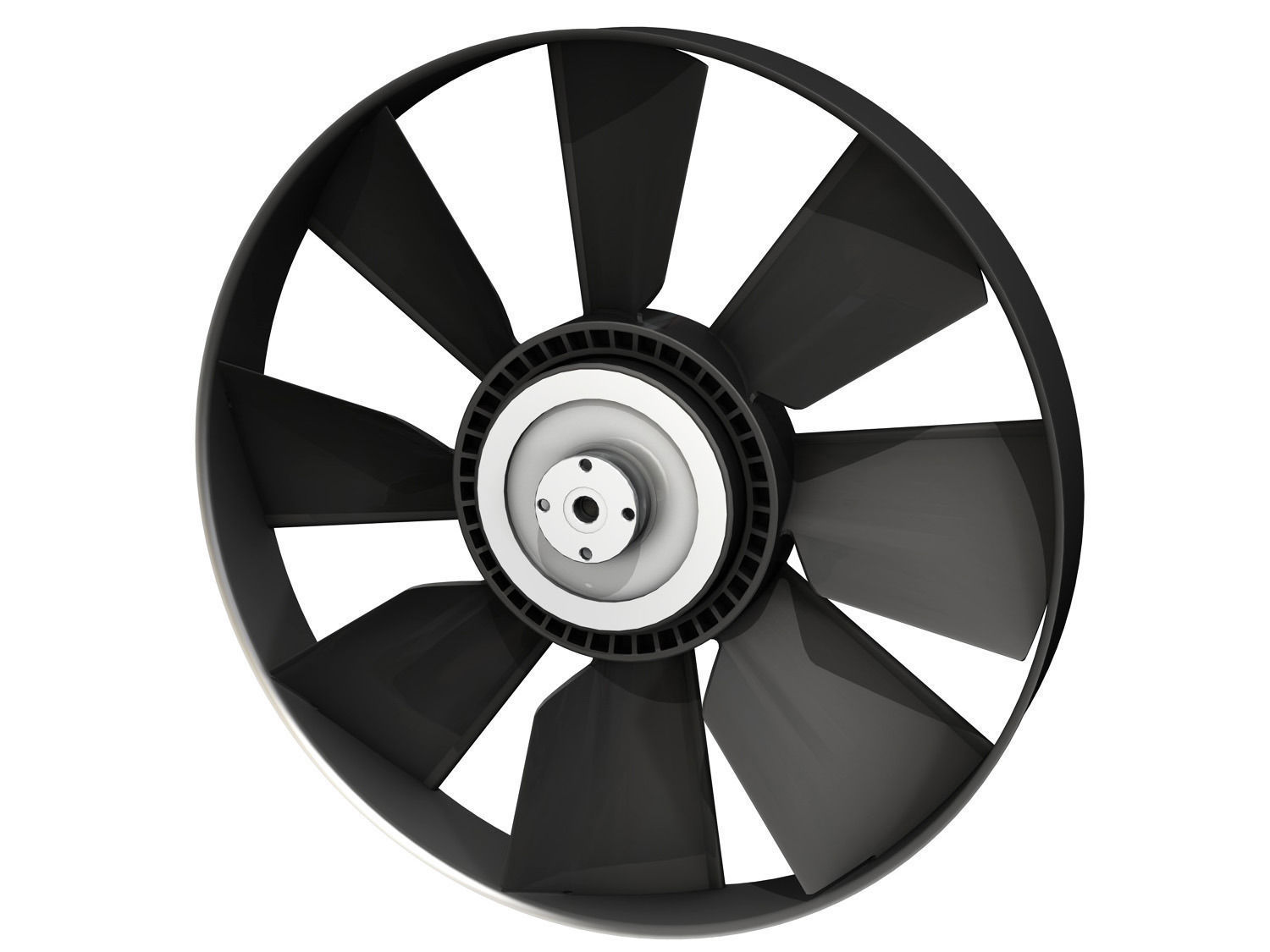 Engine cooling fan 3D model_2