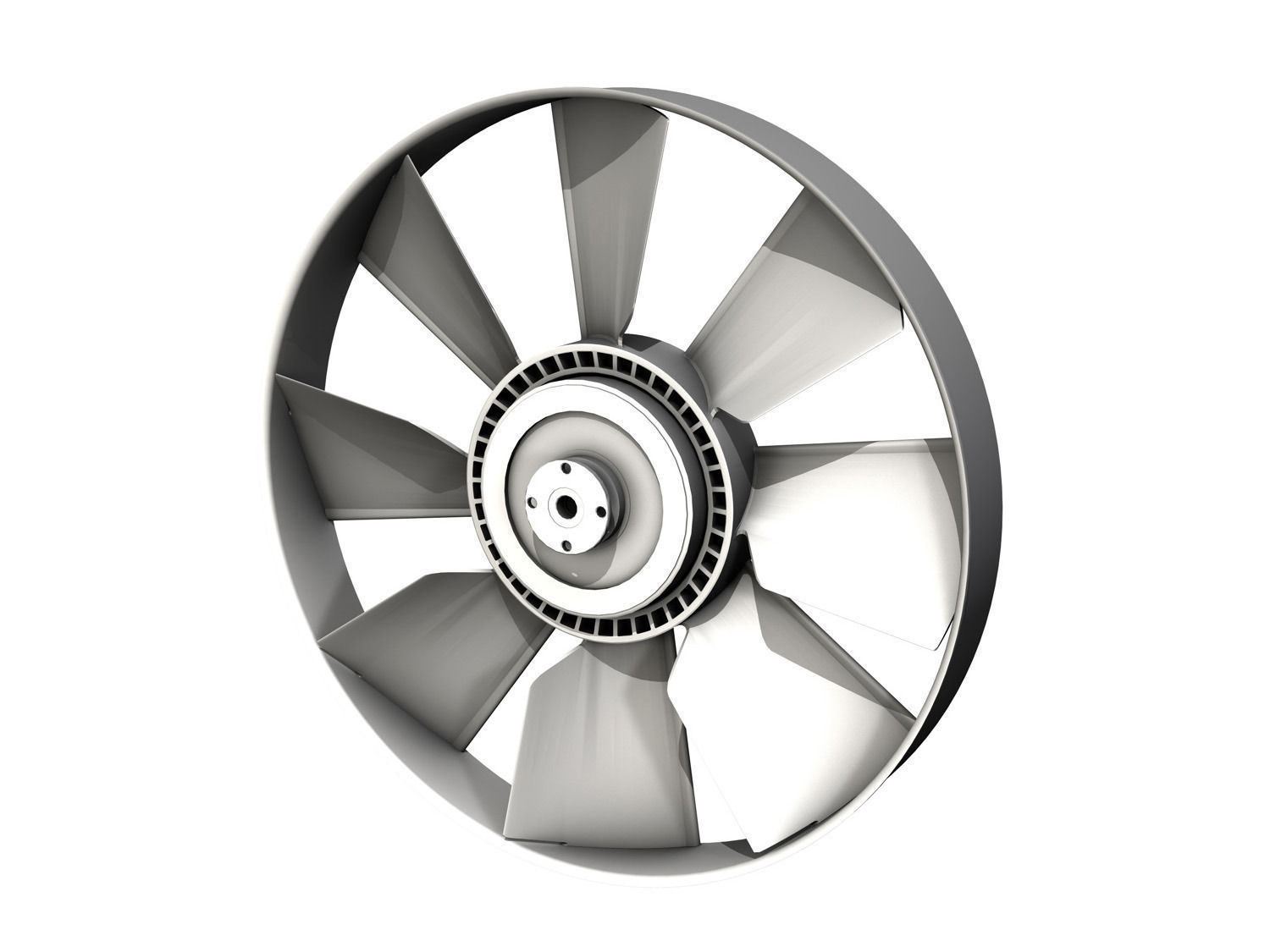 Engine cooling fan 3D model_6