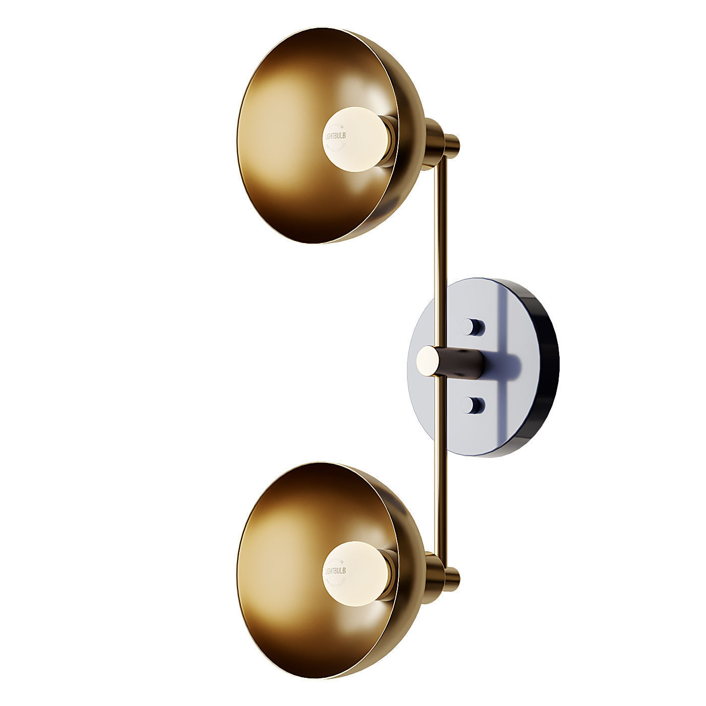 Robo Double Sconce Light from Inscapes Design 3D model_1