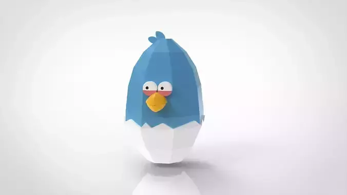 Blue Easter Box Assembly 3D print model