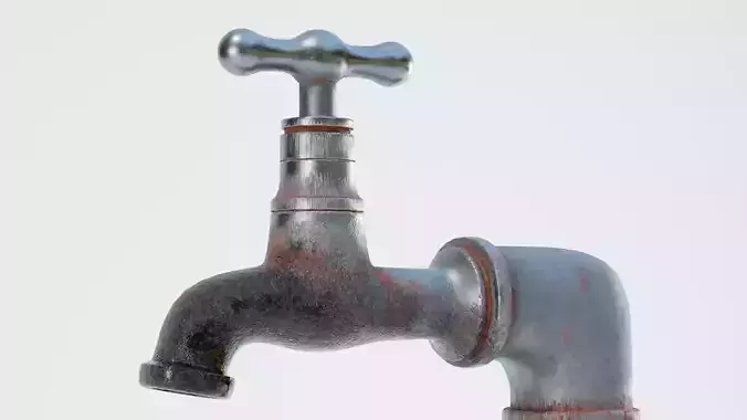 Old rusty faucet