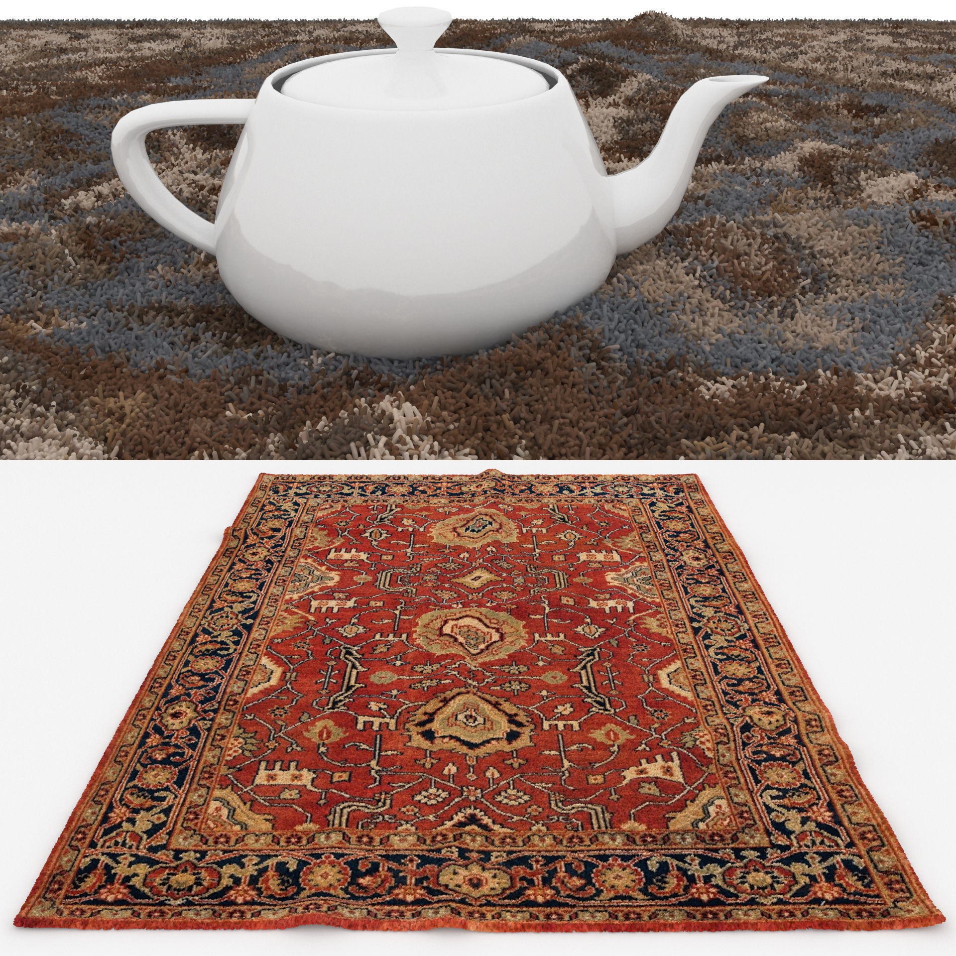 Rugs No 867 Low-poly 3D model_1