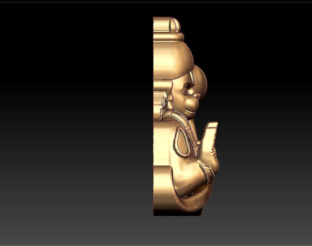 HUNUMAN PENDENT 3D print model_4