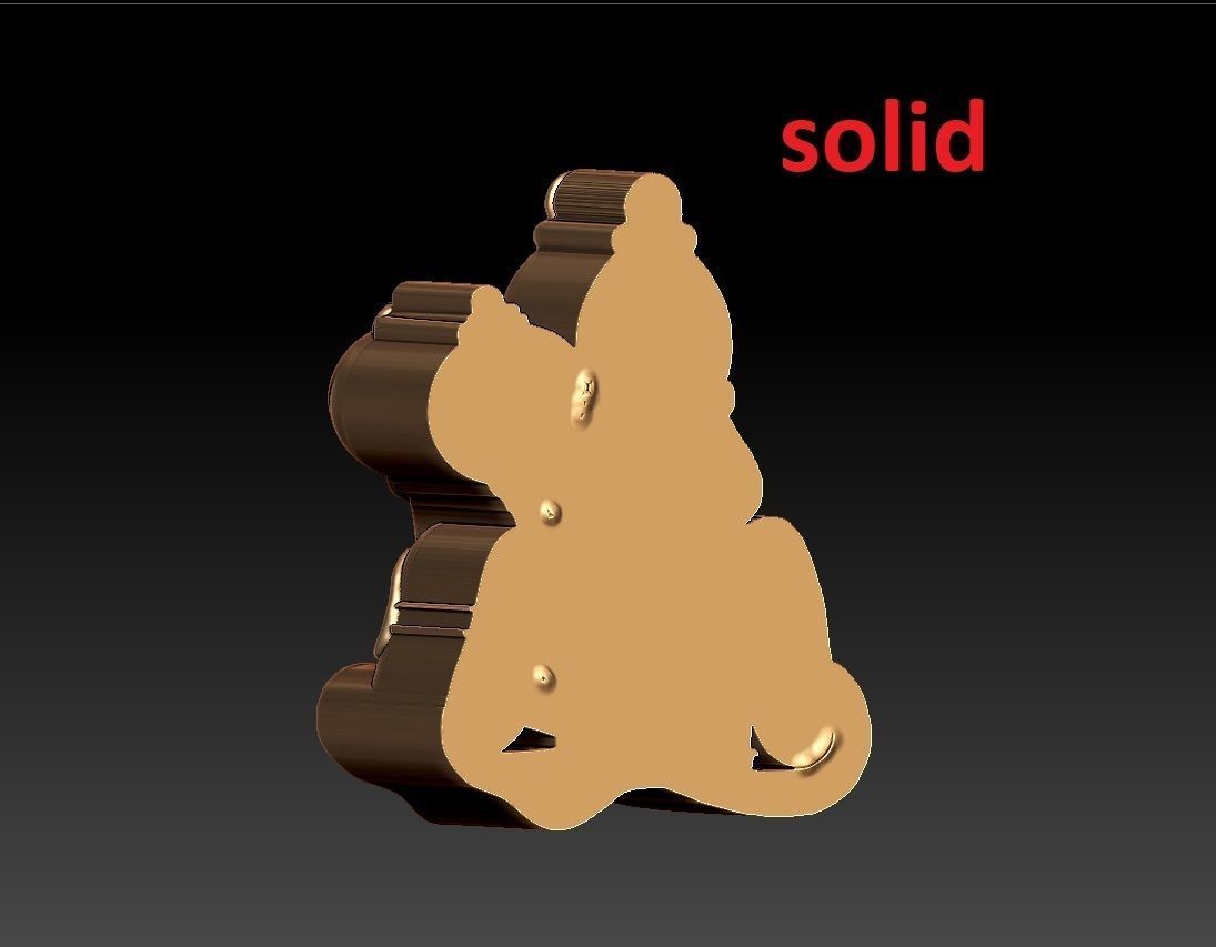 HUNUMAN PENDENT 3D print model_6