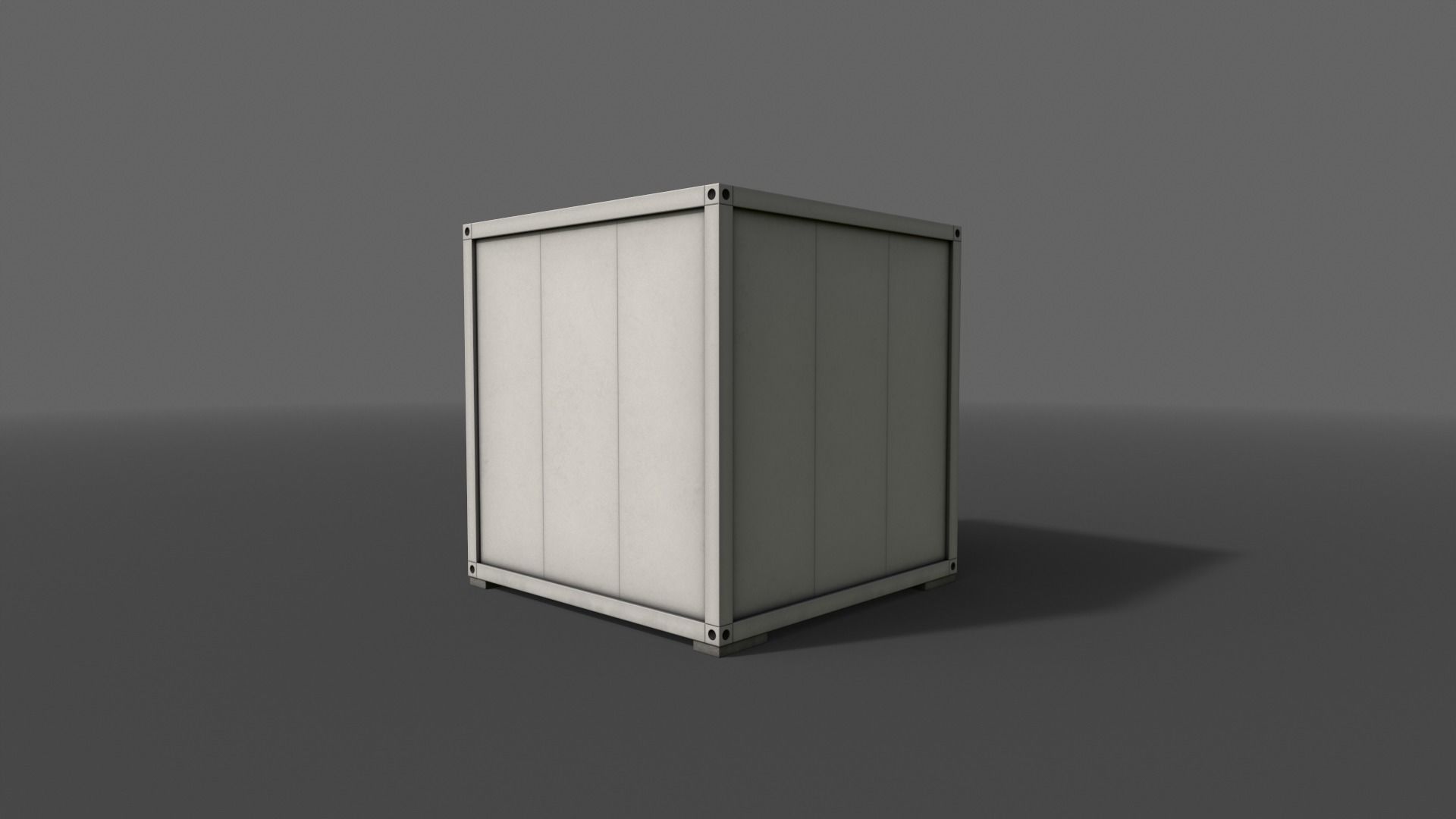 PBR Container House BB V2 Low-poly 3D model_8