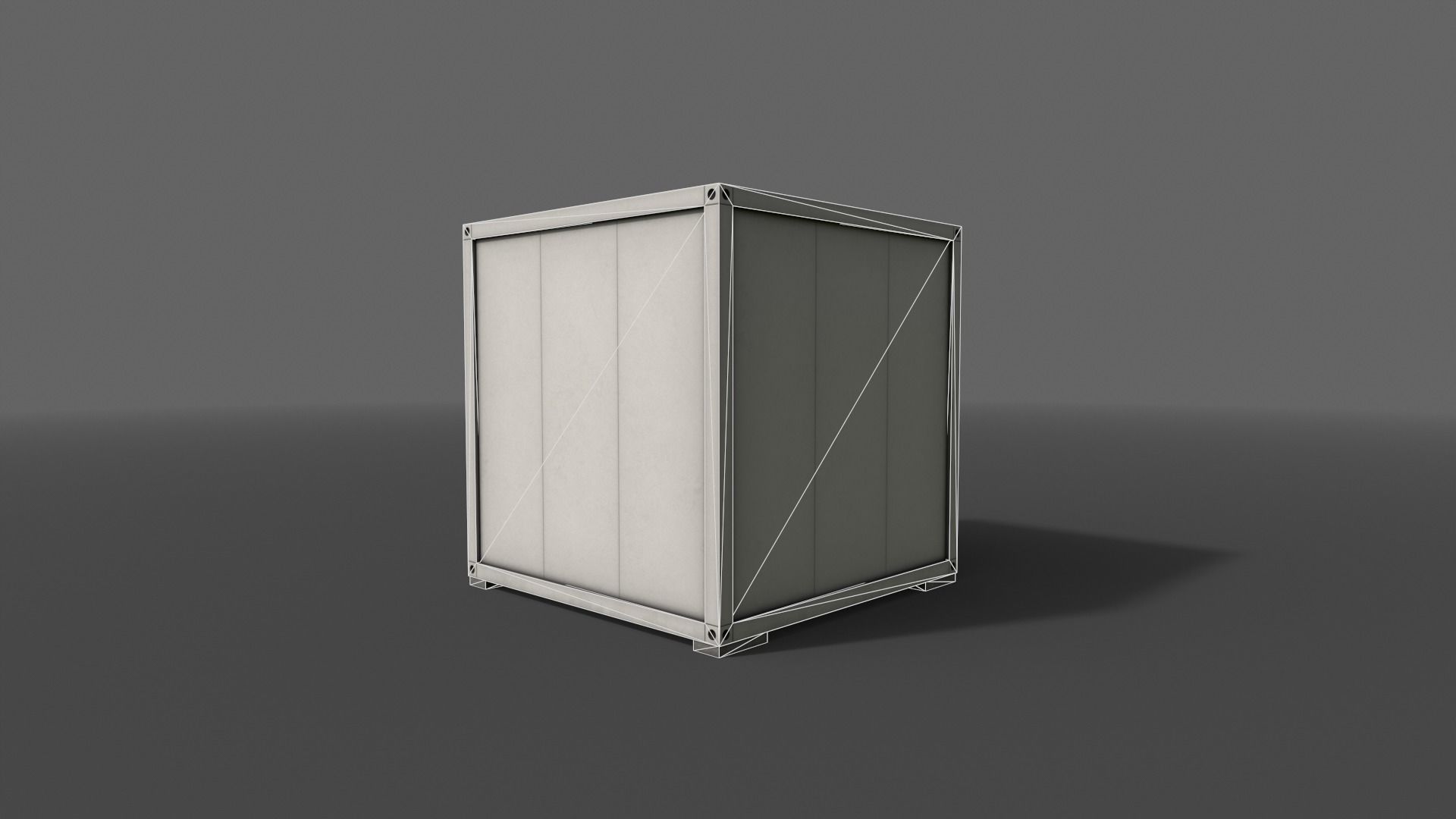 PBR Container House BB V2 Low-poly 3D model_18