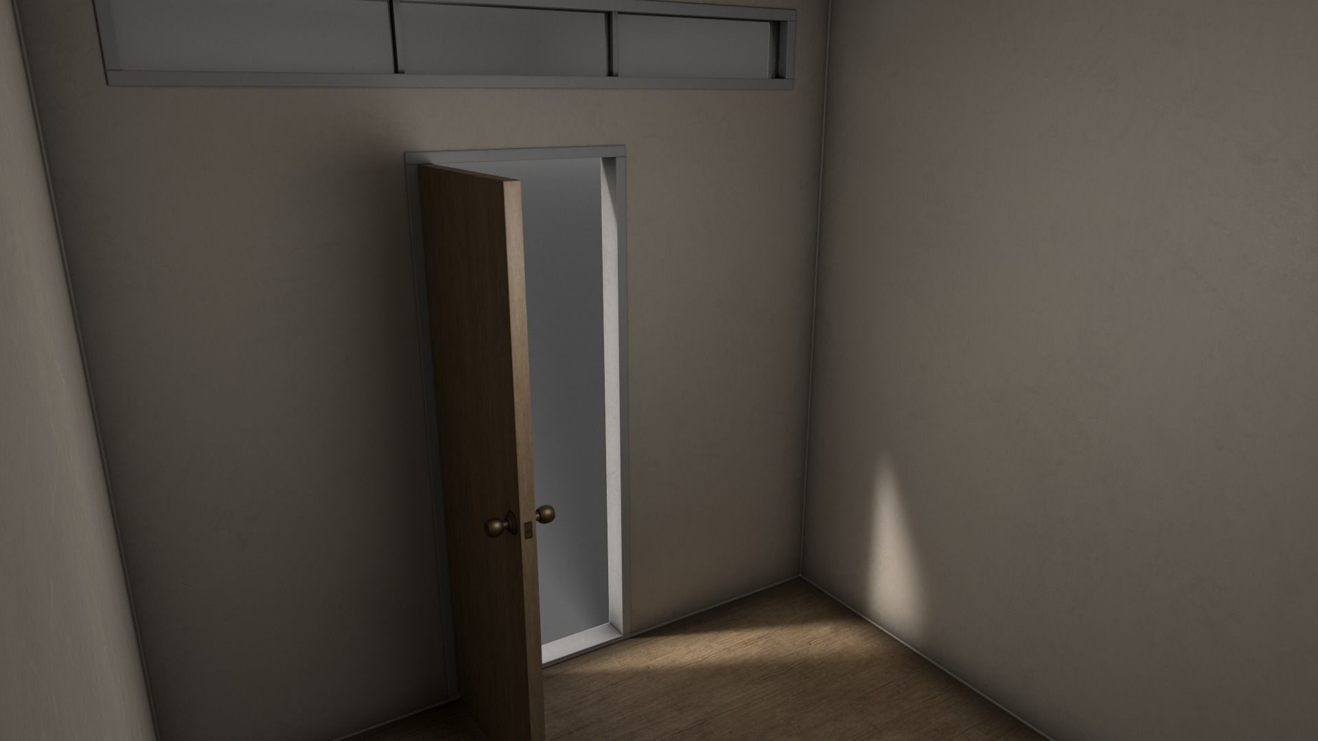 PBR Container House BB V2 Low-poly 3D model_7