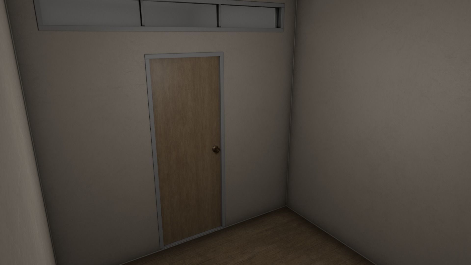 PBR Container House BB V2 Low-poly 3D model_6