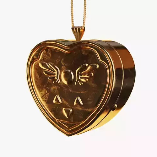 Heart Locket - Undertale Low-poly 3D model