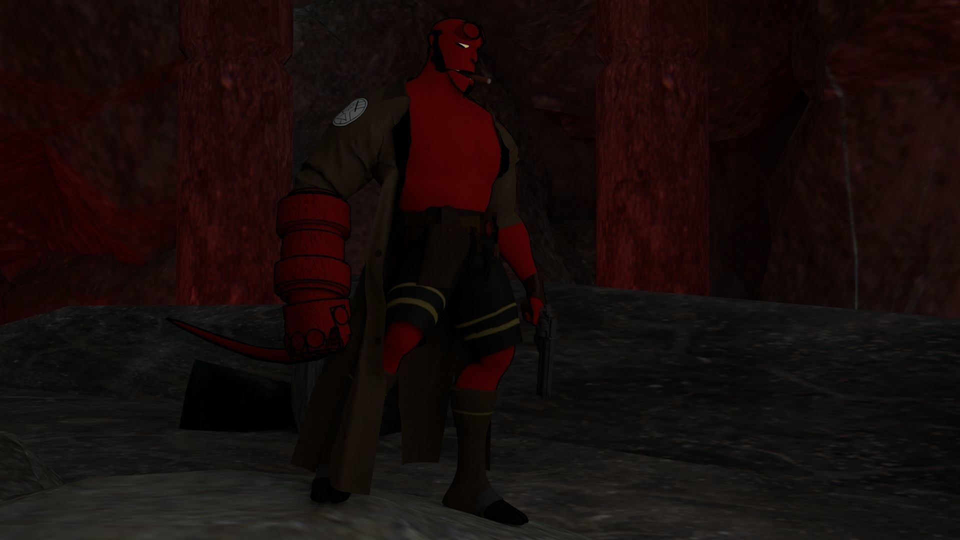 Hellboy Rig 3D model_8