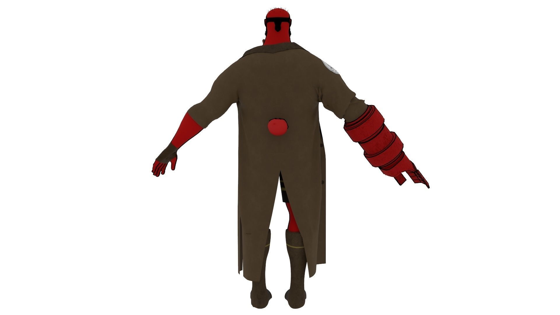 Hellboy Rig 3D model_5