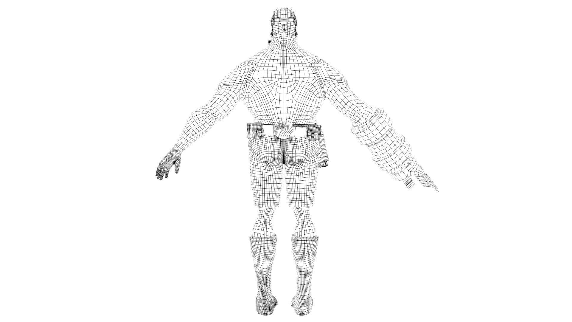 Hellboy Rig 3D model_12