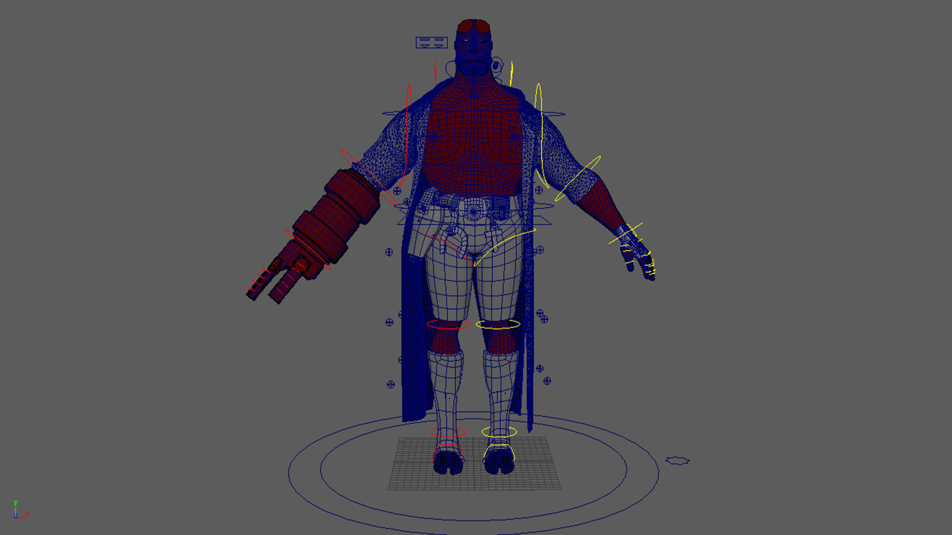 Hellboy Rig 3D model_14