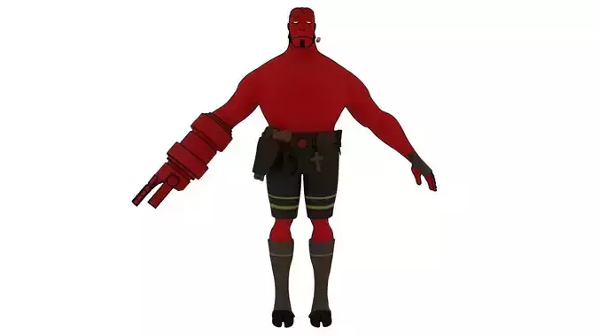 Hellboy Rig 3D model
