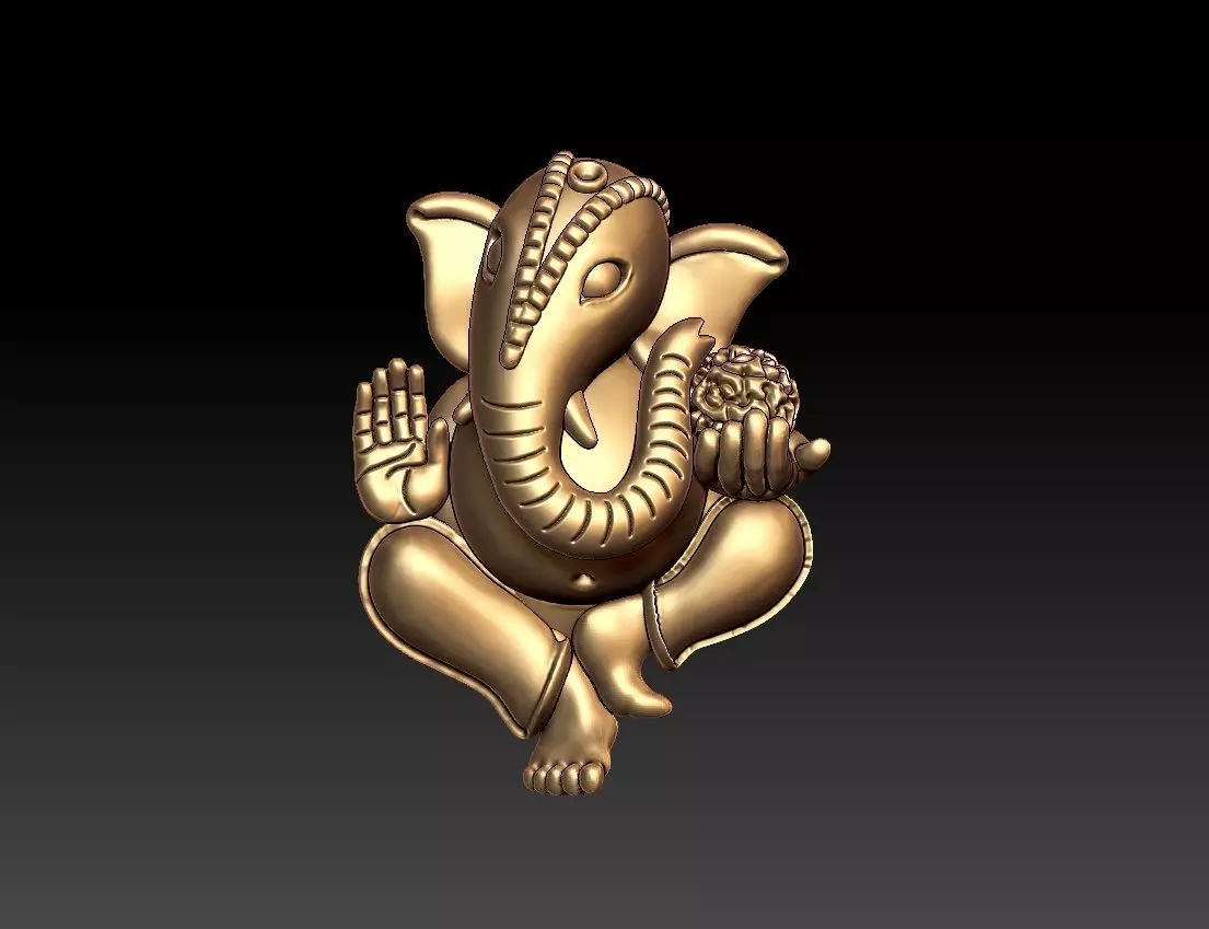 VINAYAGAR PENDENT 3D print model_0