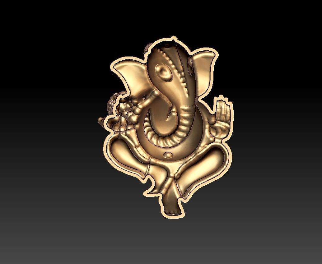 VINAYAGAR PENDENT 3D print model_3