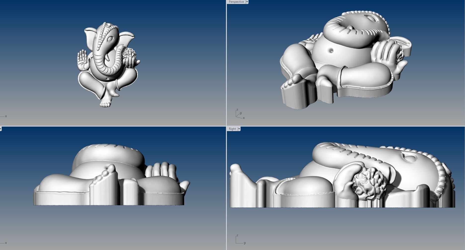 VINAYAGAR PENDENT 3D print model_1