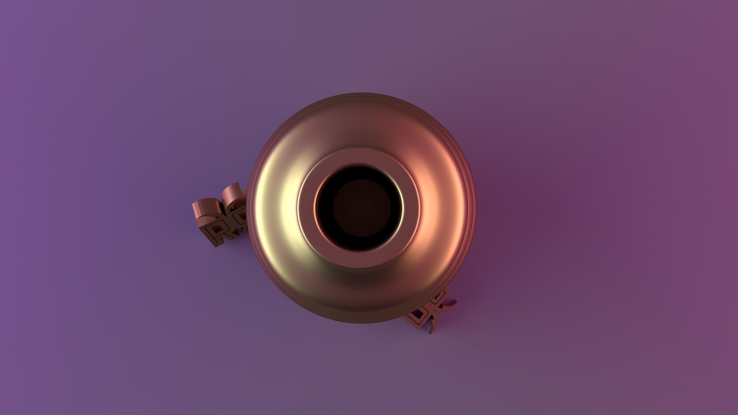 Curved Ceramic Vase 3D print model_2