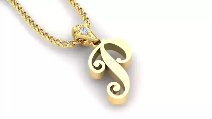 alphabet fonts pendant Letter P
