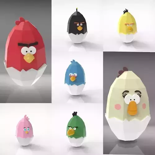 Angry Birds Easter Boxes Collection 3D print model