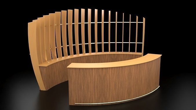 Bar counter 3D model
