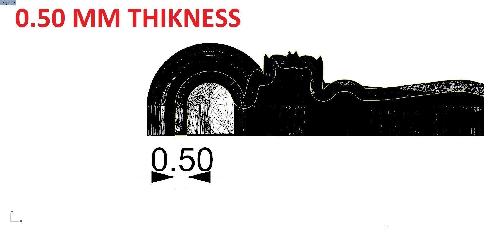 TRISHUL PENDENT 3D print model_1