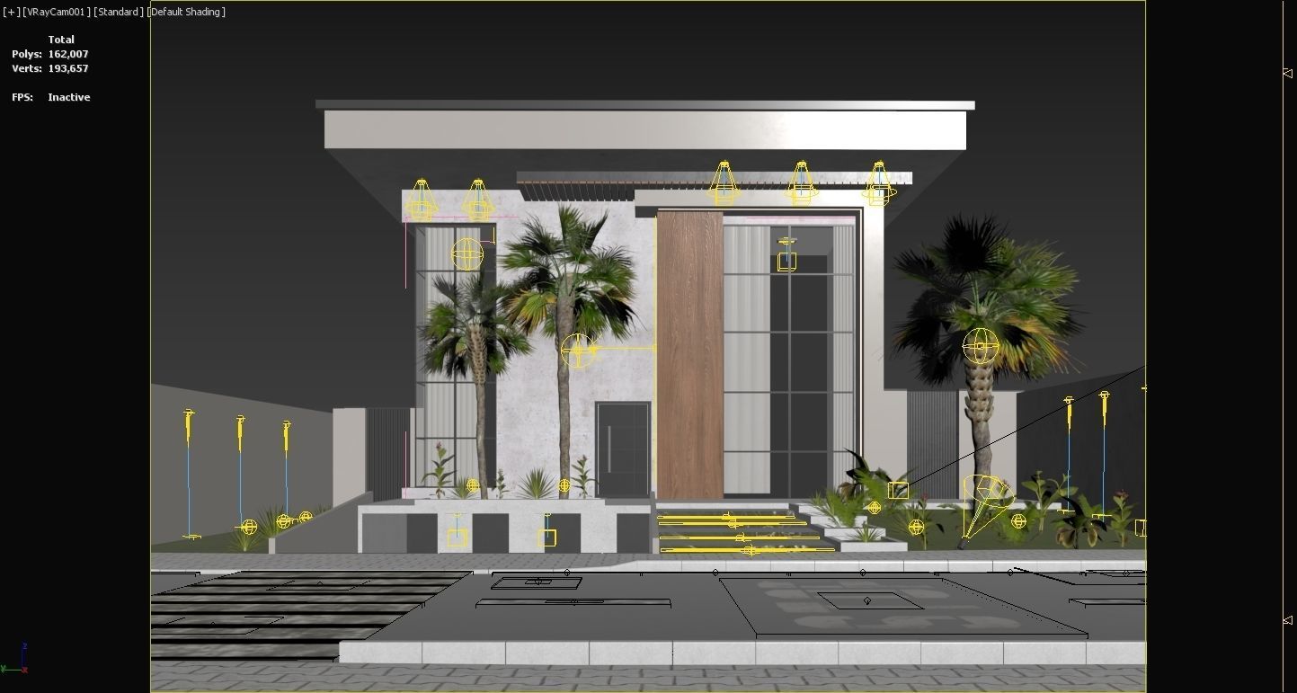 Villa house  design duplex  103 3D model_13