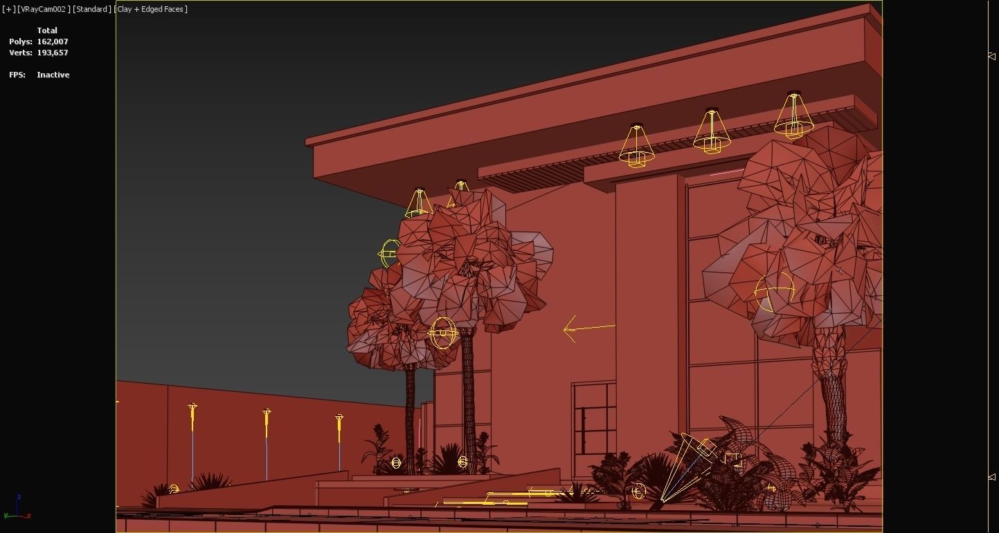 Villa house  design duplex  103 3D model_11