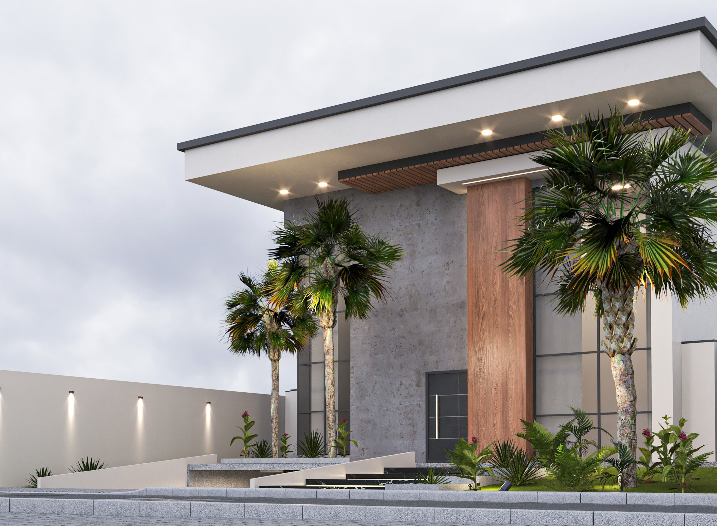 Villa house  design duplex  103 3D model_2
