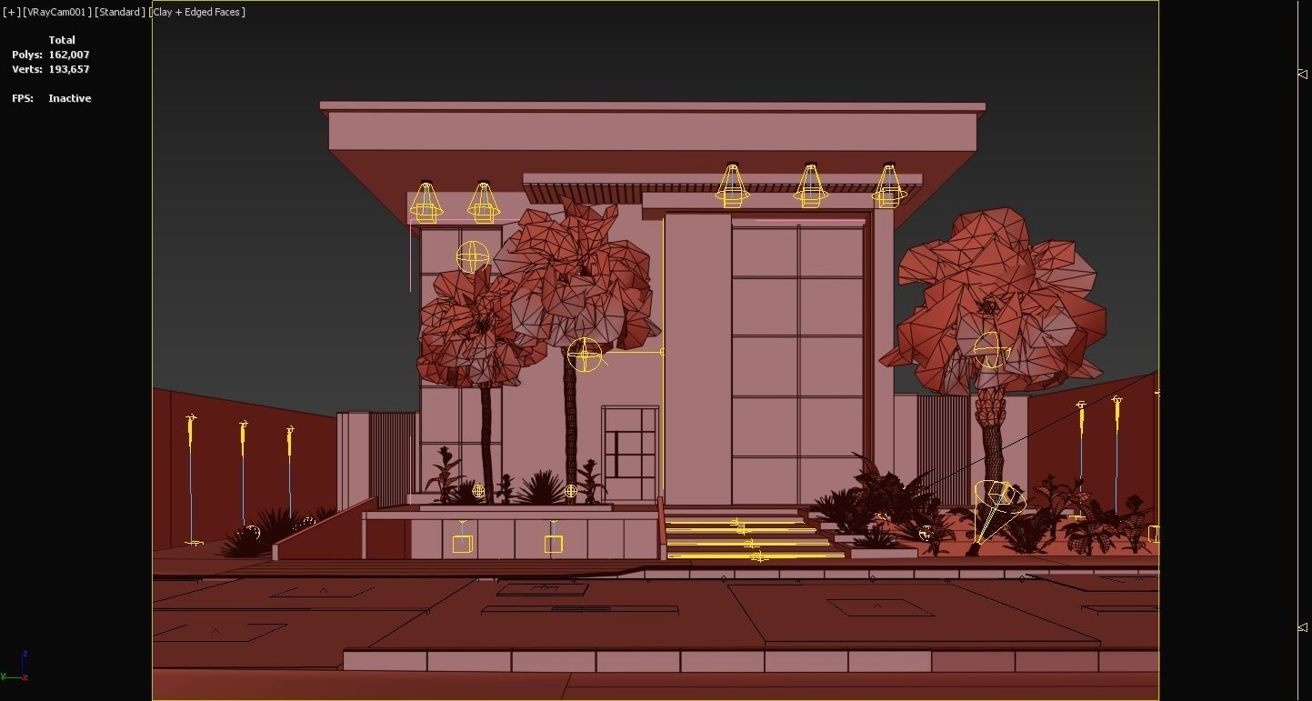 Villa house  design duplex  103 3D model_12