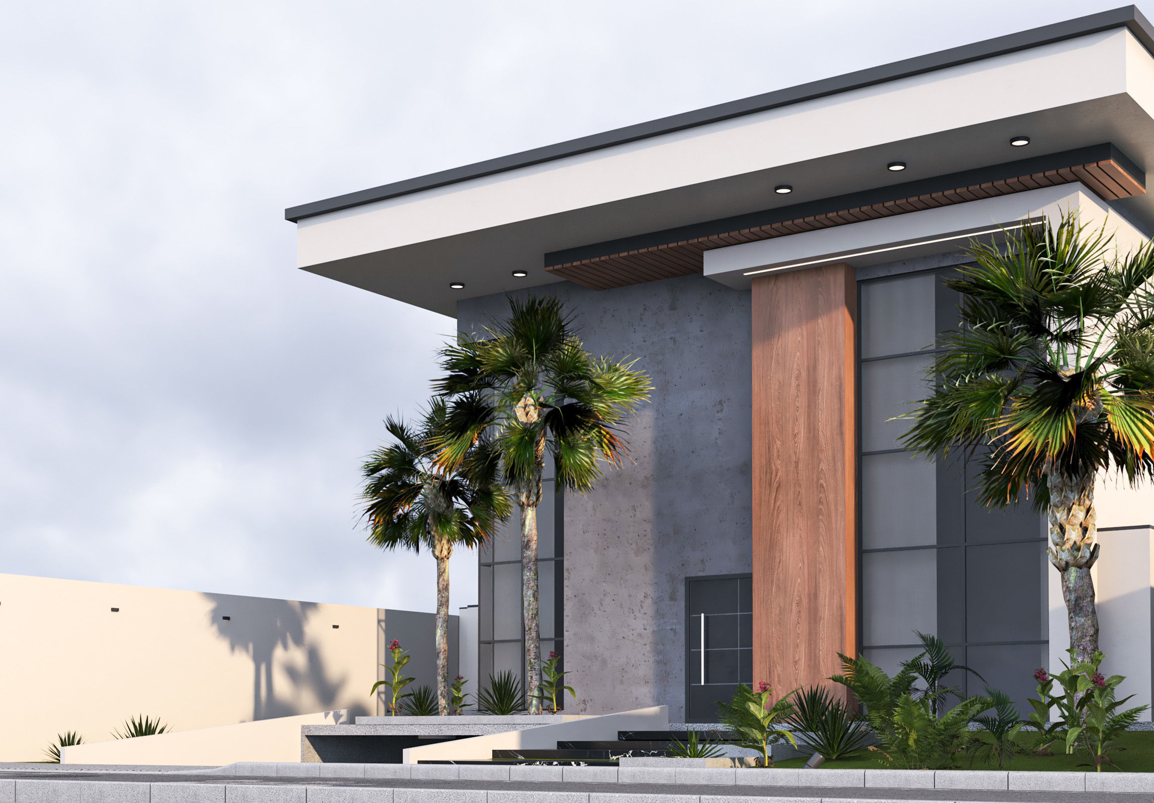 Villa house  design duplex  103 3D model_5