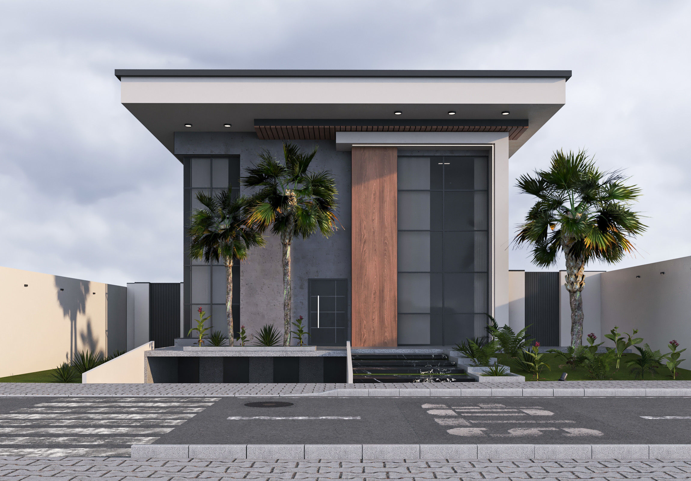 Villa house  design duplex  103 3D model_4