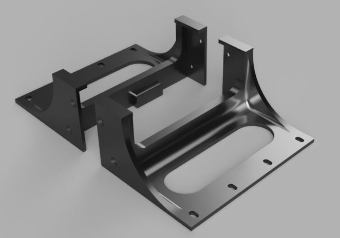soundcraft ui12 rack adapter 3D print model_6